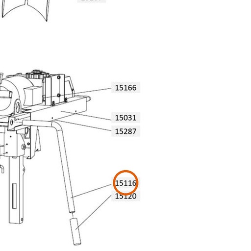 Collomix handgreep rechts voor XM 2-650 en XM 3-900