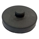 Contimac ronde rubber voet voor verticale compressoren, gat Ø 12 mm
