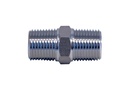 Contimac dubbelnippel 1/2" BSP buitendraad, staal verzinkt, binnenconus