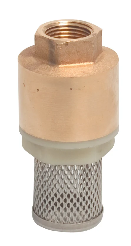 York RDS messing voetklep met filter 1 1/4"