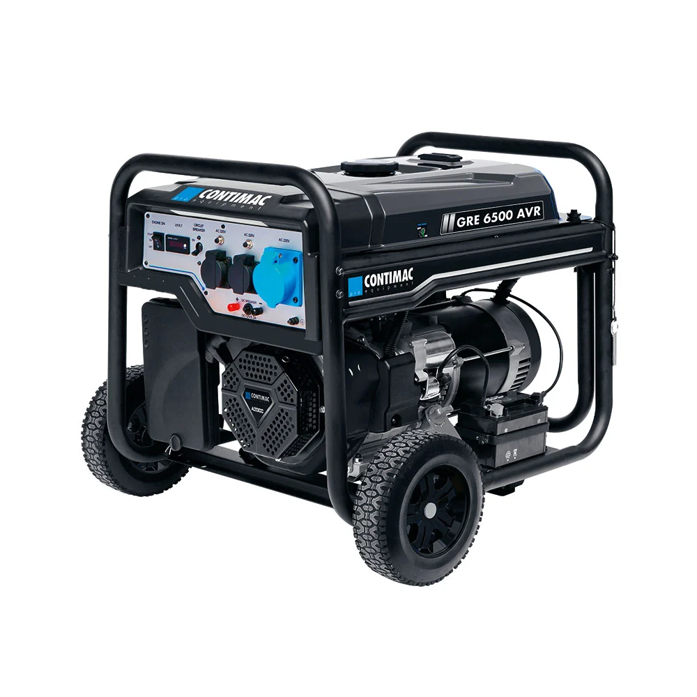 Contimac GRE 6500 AVR stroomgroep op benzine, 6,5 kW, 230 V