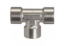 Contimac T-stuk 3 x 1/4" binnendraad, messing
