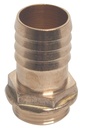 Messing slangpilaar 1 1/4" buitendraad, slang 32 mm