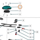 Collomix motorkap voor XQ6 en oneMIX 340