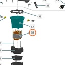 Collomix stator 230 V voor XQ4, XQ6 en oneMIX 340