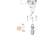 Collomix adapter M14 voor Xo 1, Xo 4 en Xo 6