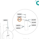Collomix zeskantmoer M3 (DIN 934) voor oneMIX 340 en LevMix