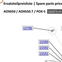 Collomix zeskantbout M8 x 25 (DIN 933) voor AOX 650, POX-S en oneMIX 340