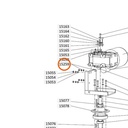 Collomix getande veerring J 8,4 (DIN 6797) voor XM 2-650 en XM 3-900