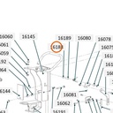 Collomix glijlager met kraag MFM-0509-06 voor oneMIX 340