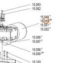 Collomix tandwielmotor 400 V 1,5 kW 50 Hz voor XM 2-650 en XM 3-900