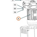 Collomix tandwielmotor 230 V 50 Hz voor TMX 1000