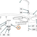 Collomix verzonken inbusbout M10 x 25 (DIN 7991) voor TMX 1000 en TMX 1500