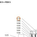 Collomix sticker POX-S voor AOX-S en POX-S (00392)