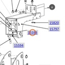 Collomix zeskantbout M6 x 45 (DIN 931) voor AOX 650, AOX-S en POX-S