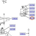 Collomix zeskantmoer kunststof voor AOX 650, AOX-S en POX-S