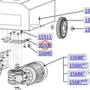 Collomix houder riemschijf voor AOX 650, AOX-S en POX-S