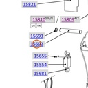 Collomix as zwenkarm voor AOX 650, AOX-S en POX-S