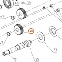 Collomix tandwiel z44 voor Xo 33 duo en Xo 55 duo