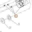Collomix tandwielhuis voor Xo 33 duo en Xo 55 duo
