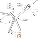 Collomix dopmoer M8 voor RMX en TMS 2000