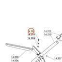 Collomix pen met draadeind 10 x 31 x 45 (DIN 1445) voor RMX