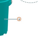 Collomix mortelkuip mixTUB 34 l voor Mixer-Clean