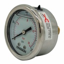 Contimac glycerinemanometer Ø 50 mm, 0–16 bar, 1/4" achteraansluiting voor CM 450 en CM 950