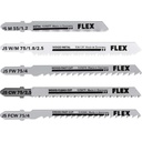 FLEX JS W/M 55-75 Set VE5 Xtreme Plus | Decoupeerzaagbladenset hout, metaal Xtreme Plus