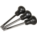 Huvema Hendel met knop van zijspindel (set 3x) | HDL HU 13 N, HU 13 T-2