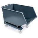 Huvema Verrijdbare kiepcontainer - spanenbak - 240 liter | BL 1000x600x720 TR G