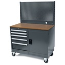 Huvema Mobiele werkbank met gereedschapswand | BL 5D 1120x570x755+160+550 WB G