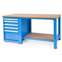 Huvema Werktafel met 12 CNC universele gereedschapshouders en 5 laden | BL 12H 5D 1700x600x850 CNC