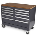 Huvema Verrijdbare werkbank met 10 laden | BL 10D 1120x570x920 MWB G